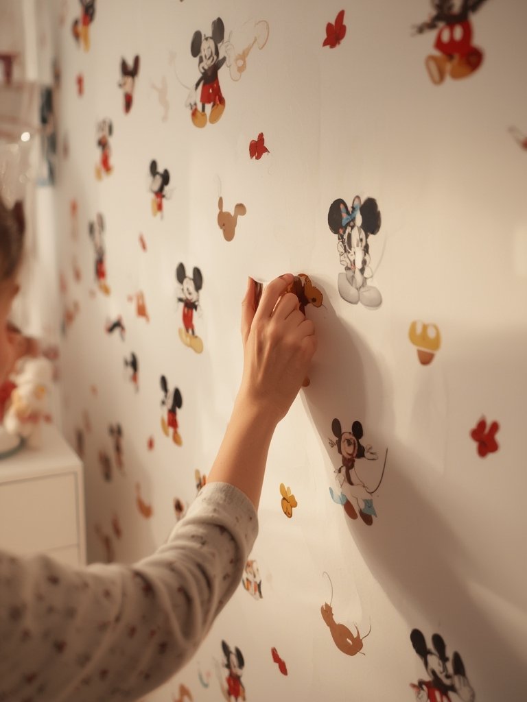 Mickey decals in action