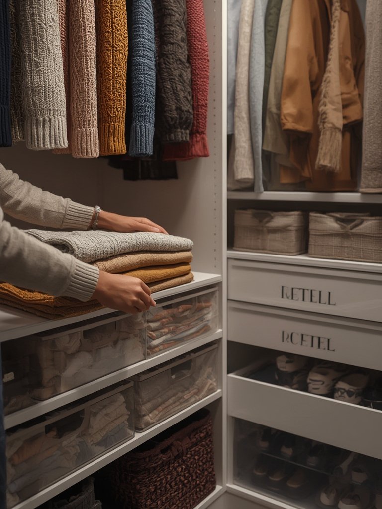 Walk-in closet organization - Illustration 2