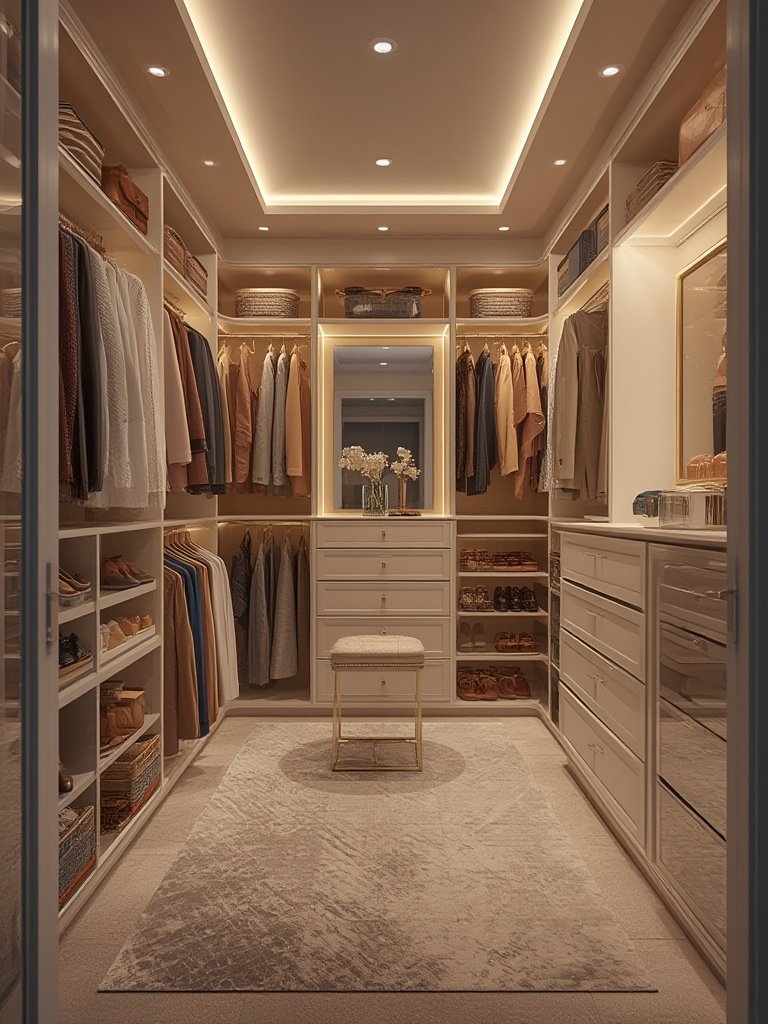 Walk-in closet organization - Illustration 3