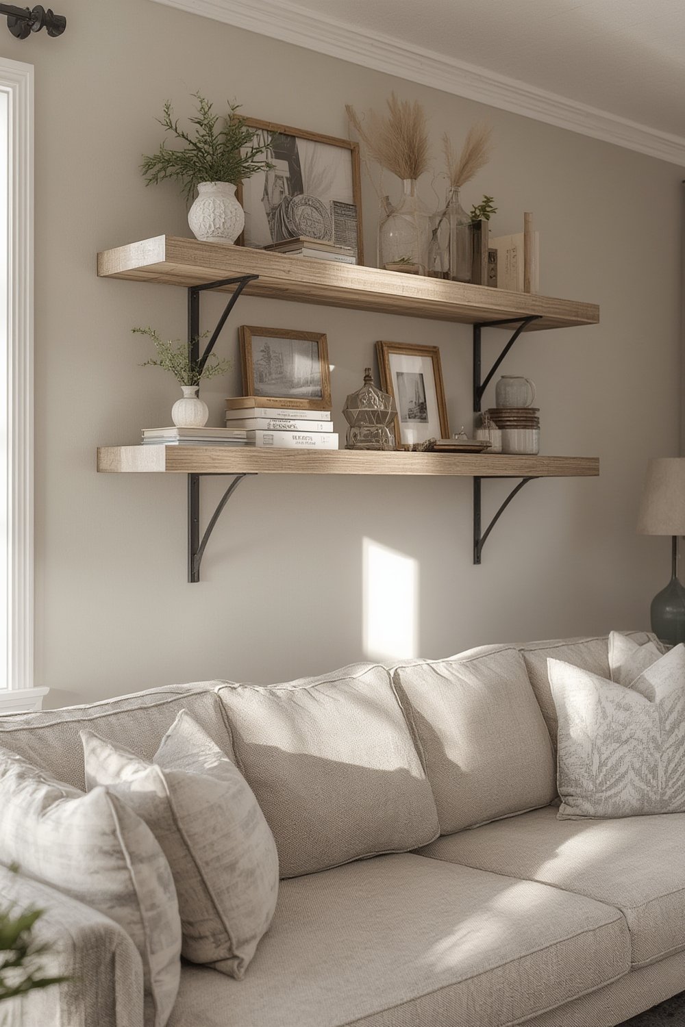 rustic shelf product view