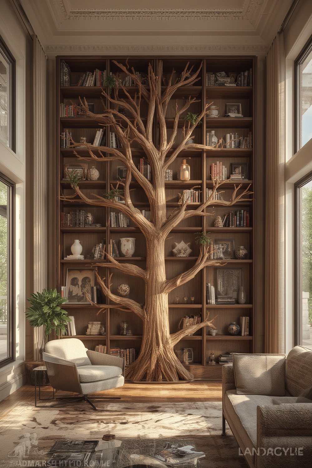tree bookcase product view