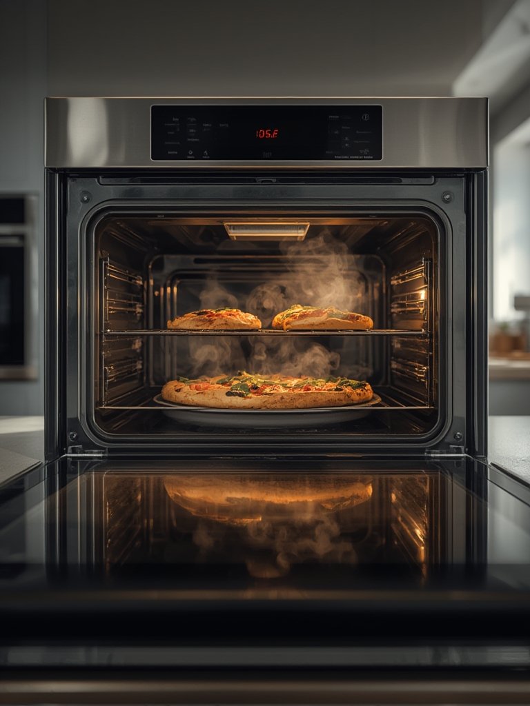 smart oven in action