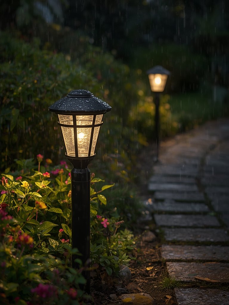 solar post in action