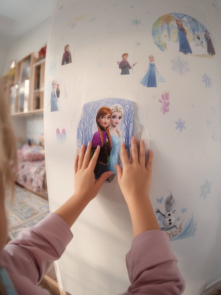 Frozen decals in action