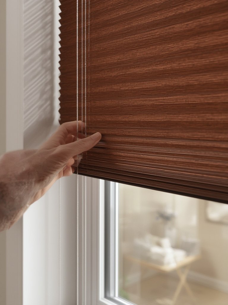 cordless blinds in action