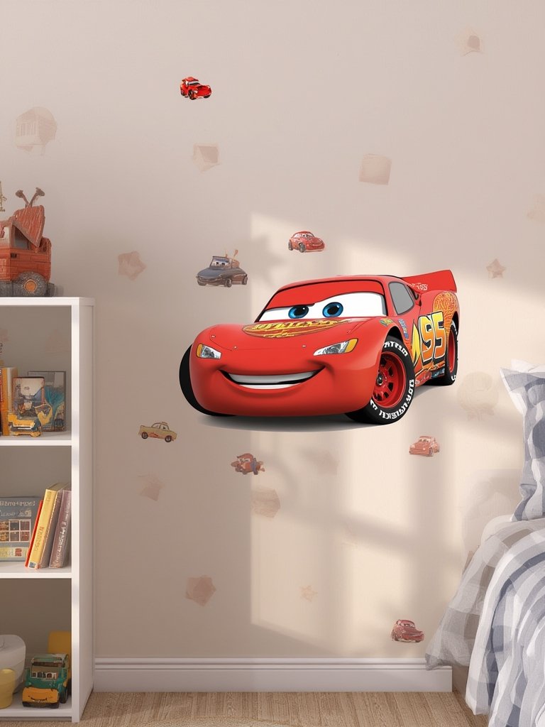 Lightning McQueen in action